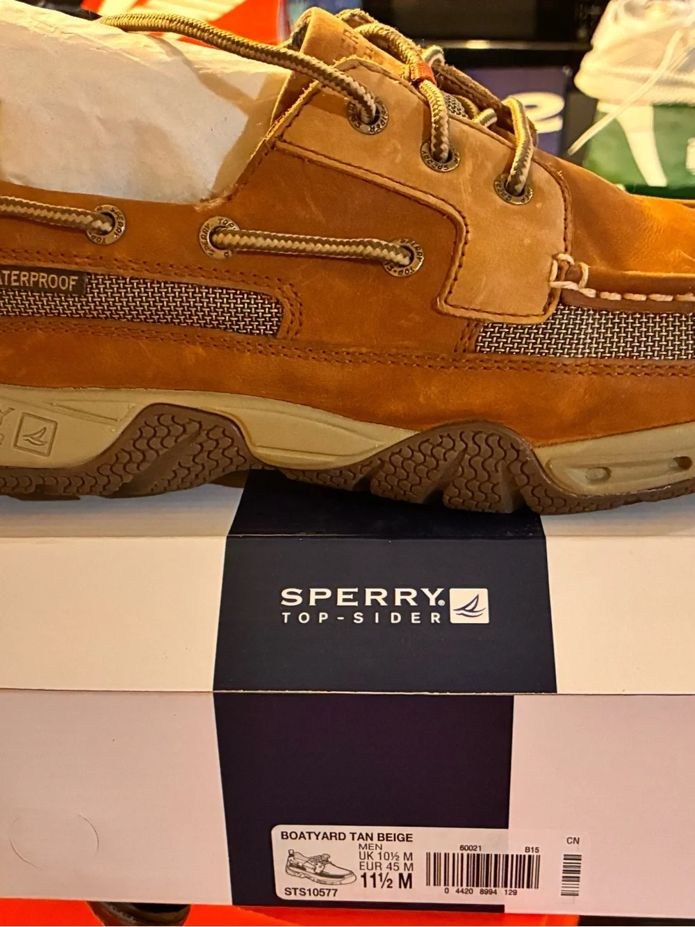 Sperry Men’s Boat Shoe in Tan